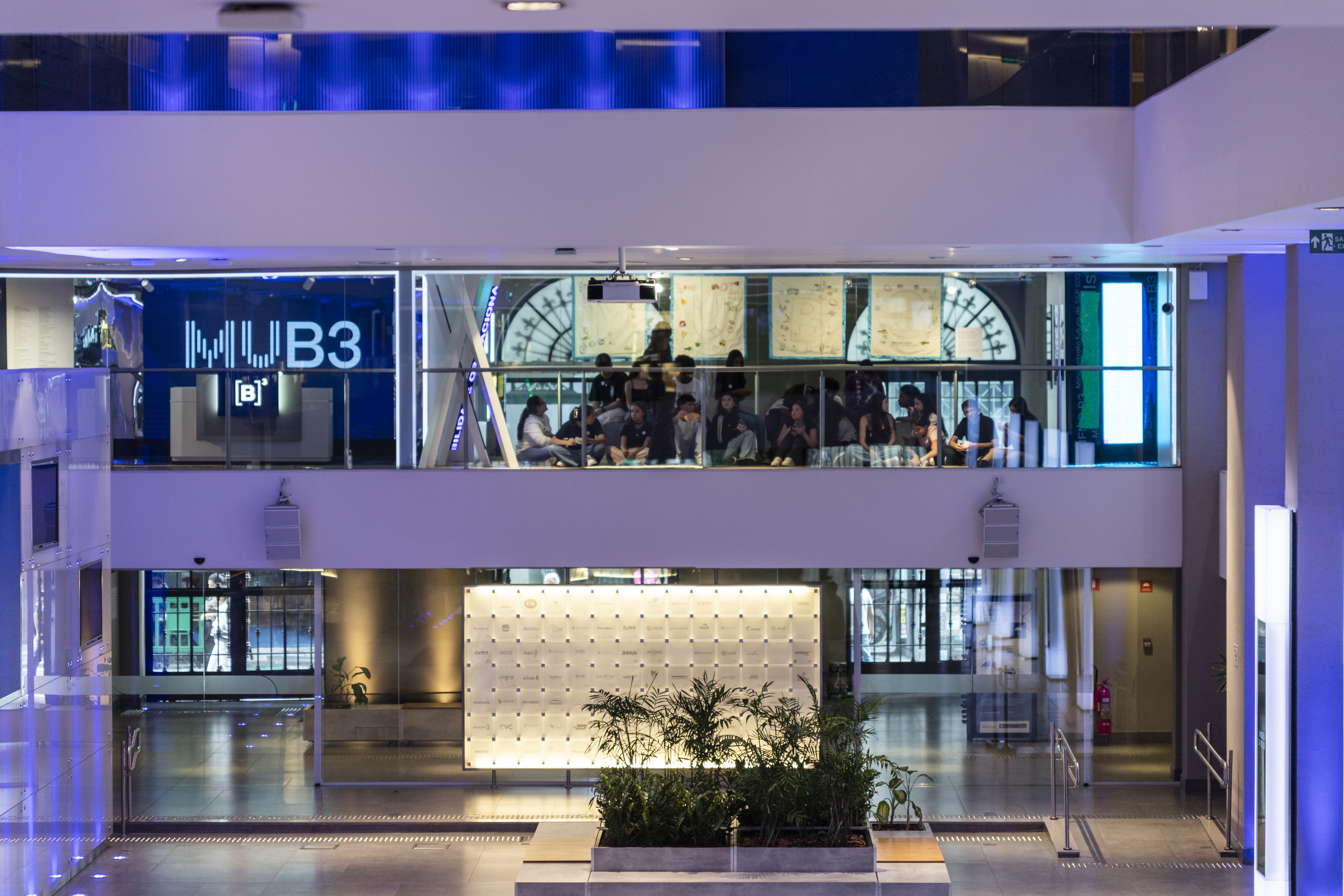 Interior da B3 - Brasil, Bolsa e Balcão